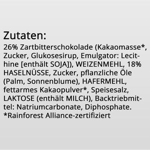 Produktbild für Kekse Edeka Herzstücke Dark Chocolate &amp; Hazelnut Cookies