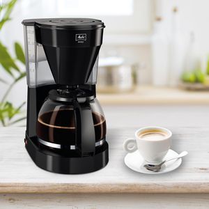 Melitta Kaffeemaschine 1023-02, Easy 1,25 mit – 10 bis Tassen, schwarz, AG Liter, Böttcher Glaskanne II