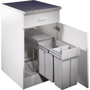 Produktbild für Einbaumülleimer Wesco Double-Shorty 345 K/500-2