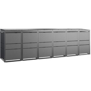 Mülltonnenbox MBOX24 Modern, Metall