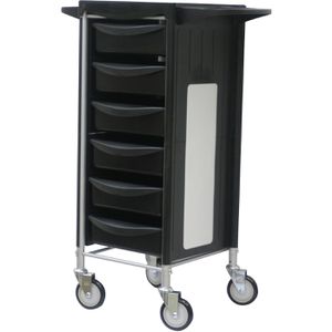 Produktbild für Friseurwagen Comair Stapelboy Silverline, schwarz