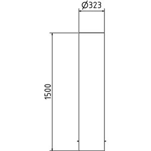 Produktbild für Rammschutzpoller Schake 40321B, für Außenbereich