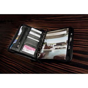 Produktbild für Schreibmappe Wedo 585101, Elegance, schwarz, Kunstleder/Nylon