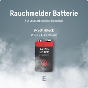 Produktbild für Batterien Ansmann Rauchmelder, Alkaline