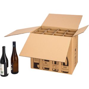 Produktbild für Flaschenkarton Smartboxpro Weinkarton, 5 Stück