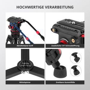 Produktbild für Stativ Neewer TP75, Höhe bis 189 cm