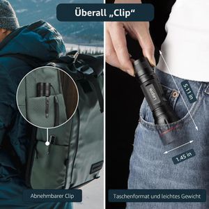 Produktbild für Taschenlampe Lepro LED, mit Batterie