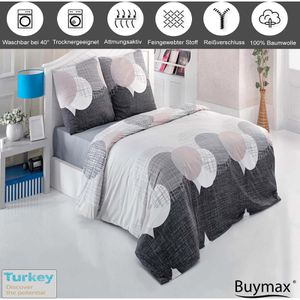 Produktbild für Bettwäsche Buymax Jadore, grau, Renforcé