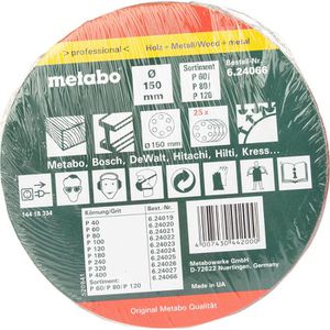 Produktbild für Schleifpapier Metabo 624066000, Körnung 60-120 Set