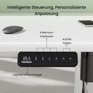 Produktbild für Schreibtischgestell FlexiSpot EH1W, Doppelarbeitsplatz
