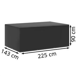Produktbild für Gartenmöbel-Abdeckung vidaXL 48637, schwarz
