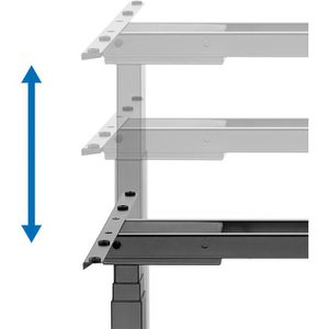 Produktbild für Schreibtischgestell LogiLink EO0051, schwarz, 3 Memoryspeicher