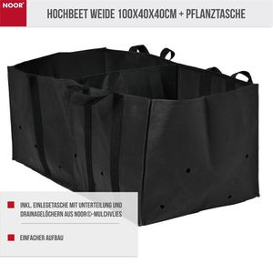 Produktbild für Hochbeet NOOR Weide, aus Holz