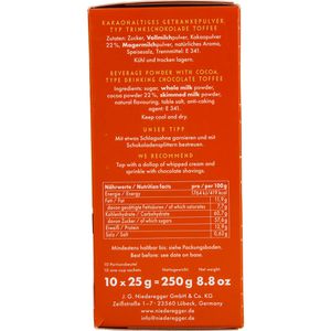 Produktbild für Kakao Niederegger Typ Trinkschokolade Toffee, Pulver