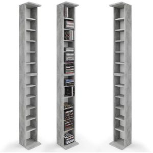 Produktbild für CD-Regal Vicco Jukebox, beton grau
