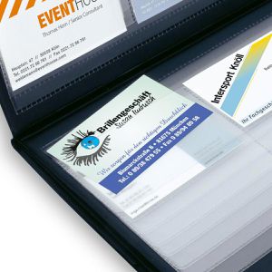 Produktbild für Visitenkartenmappe Sigel VZ175, schwarz, A4