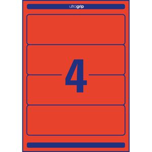 Rückenschilder Zweckform L4766-20, rot