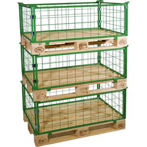 Produktbild für Palettenaufsatz HMH 4006017S1, grün, Stahl