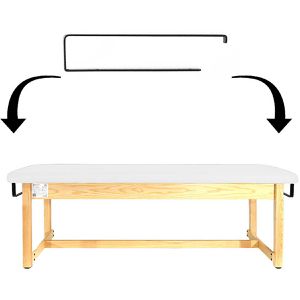 Produktbild für Behandlungsliege Teqler T146708, aus Holz, creme-weiß