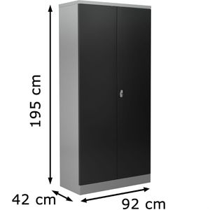 Produktbild für Aktenschrank G-Office FLC.19/N, aus Metall