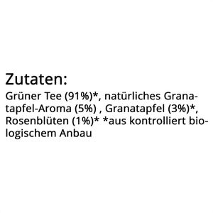 Produktbild für Tee EnglishTeaShop Grüner Tee Granatapfel, BIO