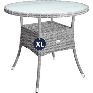 Gartentisch CASARIA 109729, grau, UV-beständig, rund