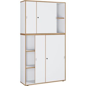 Schiebetürenschrank VCM Salia 920807, Holz