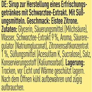 Produktbild für Sirup More Zerup Eistee Zitrone, zuckerfrei