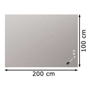 Produktbild für Glas-Magnettafel Legamaster 7-104964 Warm Grey inkl. 2 Magnete