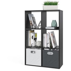 Produktbild für Bücherregal Vicco Karree, schwarz