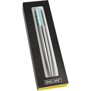Produktbild für Kugelschreiber Online Crystal Pen Turquoise, 37079