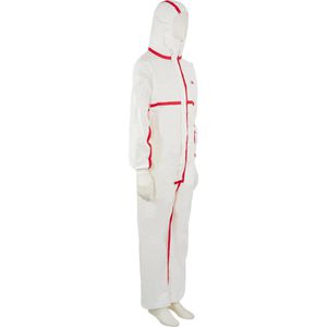 Produktbild für Schutzanzug 3M 4565, weiß-rot, 20 Stück