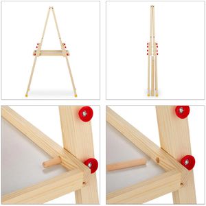 Produktbild für Kreidetafel Relaxdays mit Whiteboard, grün/weiß, magnetisch