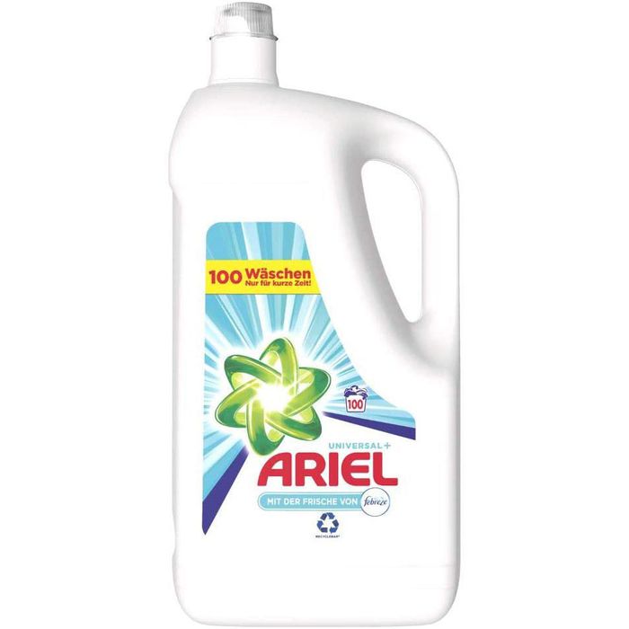 Ariel Waschmittel Universal+ Febreze, Vollwaschmittel, Gel, 5,5 Liter, 100  Waschladungen – Böttcher AG