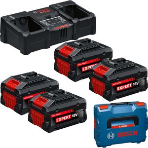 Werkzeugakku Bosch EXPERT 2x EXBA18V-55 + 2x EXBA18V-80