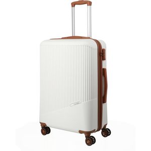 Koffer Travelite Bali weiß / cognac