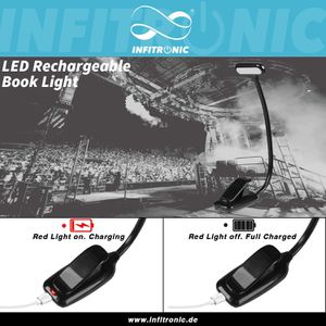 Produktbild für Leselampe Infitronic IN9LEDNLPRO1B, mit Klemme