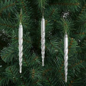Produktbild für Weihnachtskugeln Deuba 103311, silber