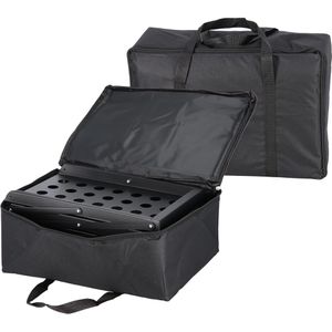 Produktbild für Prospekthalter Böttcher-AG mit Tasche, schwarz