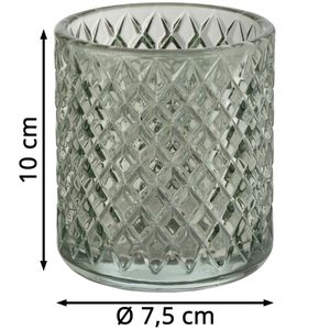 Produktbild für Zahnputzbecher Wenko Atessa, mintgrün, aus Glas