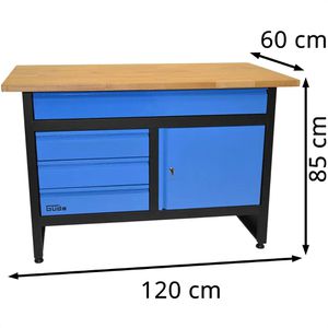Produktbild für Werkbank Güde GW 3/1, 40471, blau