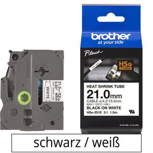 Schriftband Brother HSe-251E, 21mm