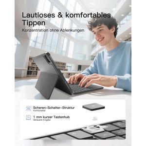 Produktbild für Tablet-Hülle Inateck KB04122, grau