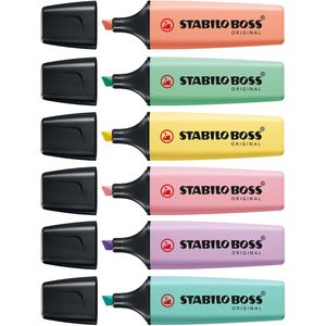 Textmarker Stabilo Boss Original Pastel, 6 Stück