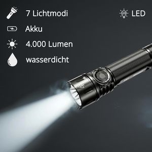 Produktbild für Taschenlampe Nitecore EX7LED, aufladbar