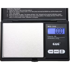Produktbild für Taschenwaage G&amp;G MS-300, Teilung 0,01 g