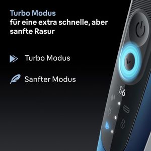 Produktbild für Elektrorasierer Braun Series 6, 62-B1200s, blau