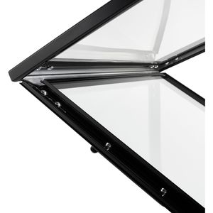 Produktbild für Infoständer Sprintis Menüständer aus Aluminium, schwarz, A3