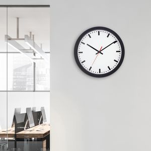 Produktbild für Wanduhr Eurotime 53001-05, Kunststoff, analog, Funkuhr