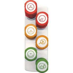 Produktbild für Motivstempel Colop NIO School Emoji Set, aus Kunststoff